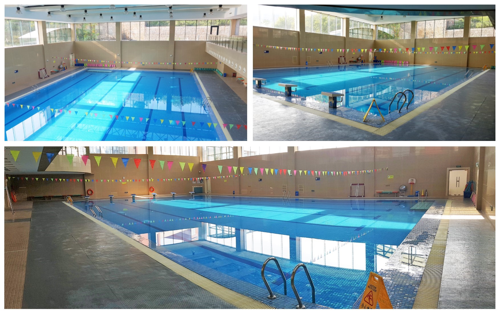 swimming pool collage