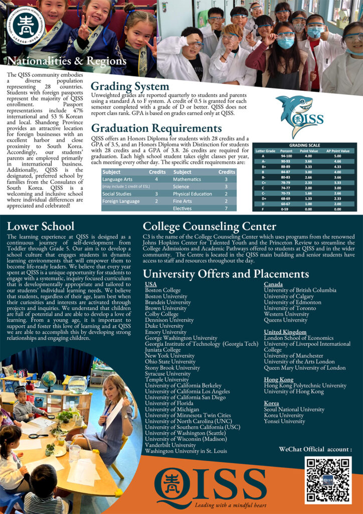 QISS School Profile | Cultivating Lifelong Learners