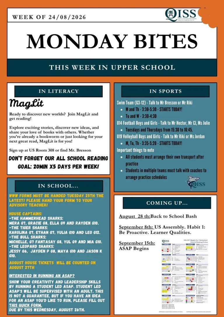 QISS Monday Bites 24/08/26