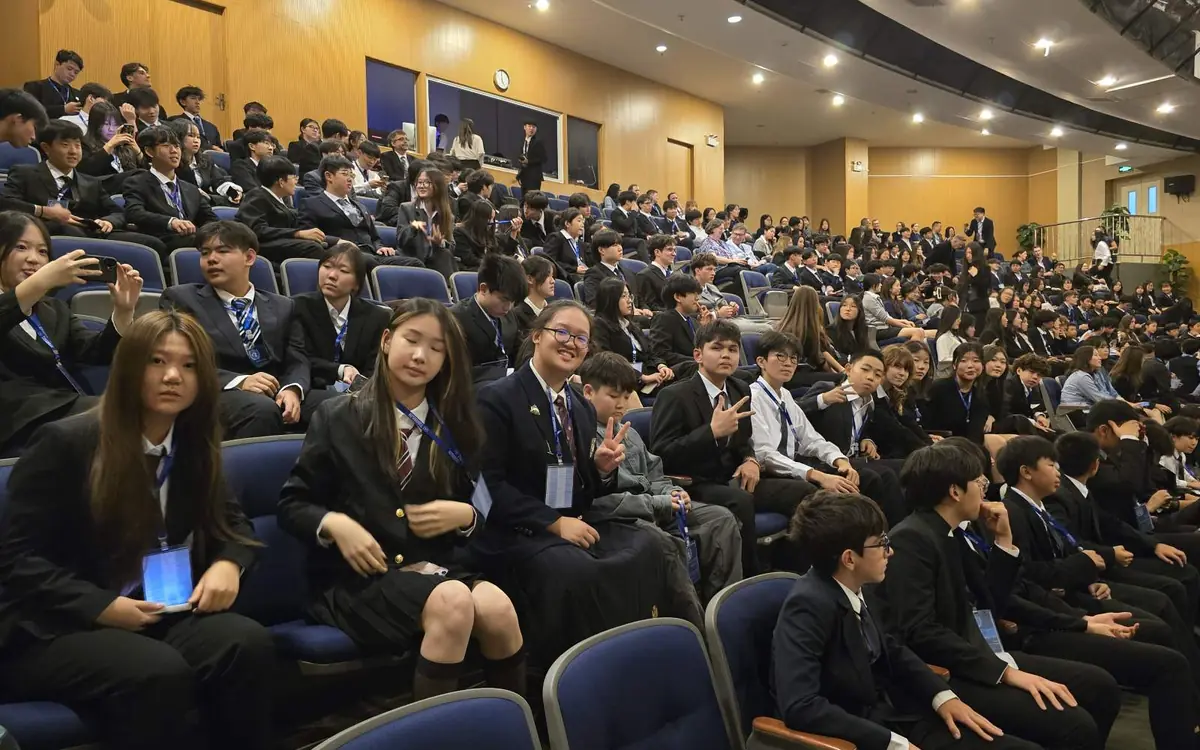 QISS students taking part in a Model United Nations conference