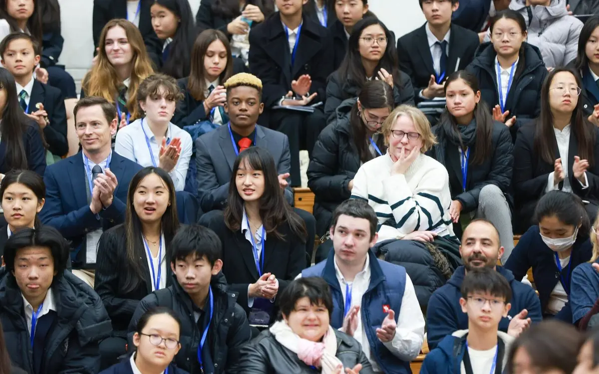 QISS students taking part in a Model United Nations conference