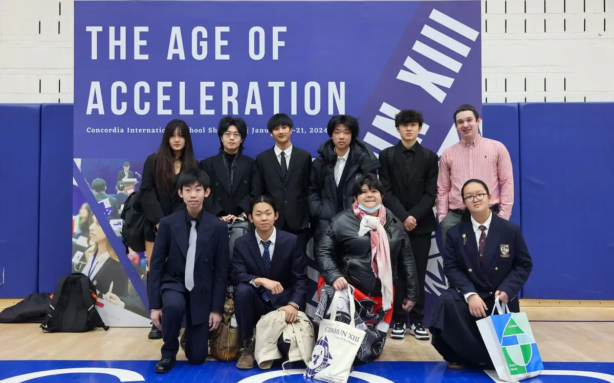 QISS students taking part in a Model United Nations conference